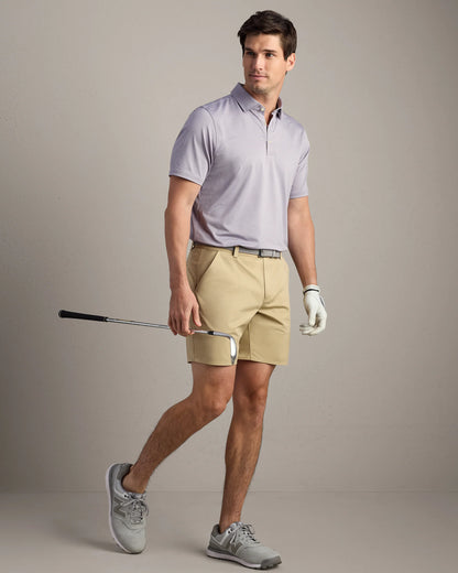 Rhone - Drive Time Polo - Purple Smoke Stripe