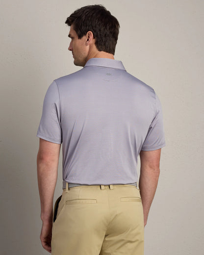 Rhone - Drive Time Polo - Purple Smoke Stripe