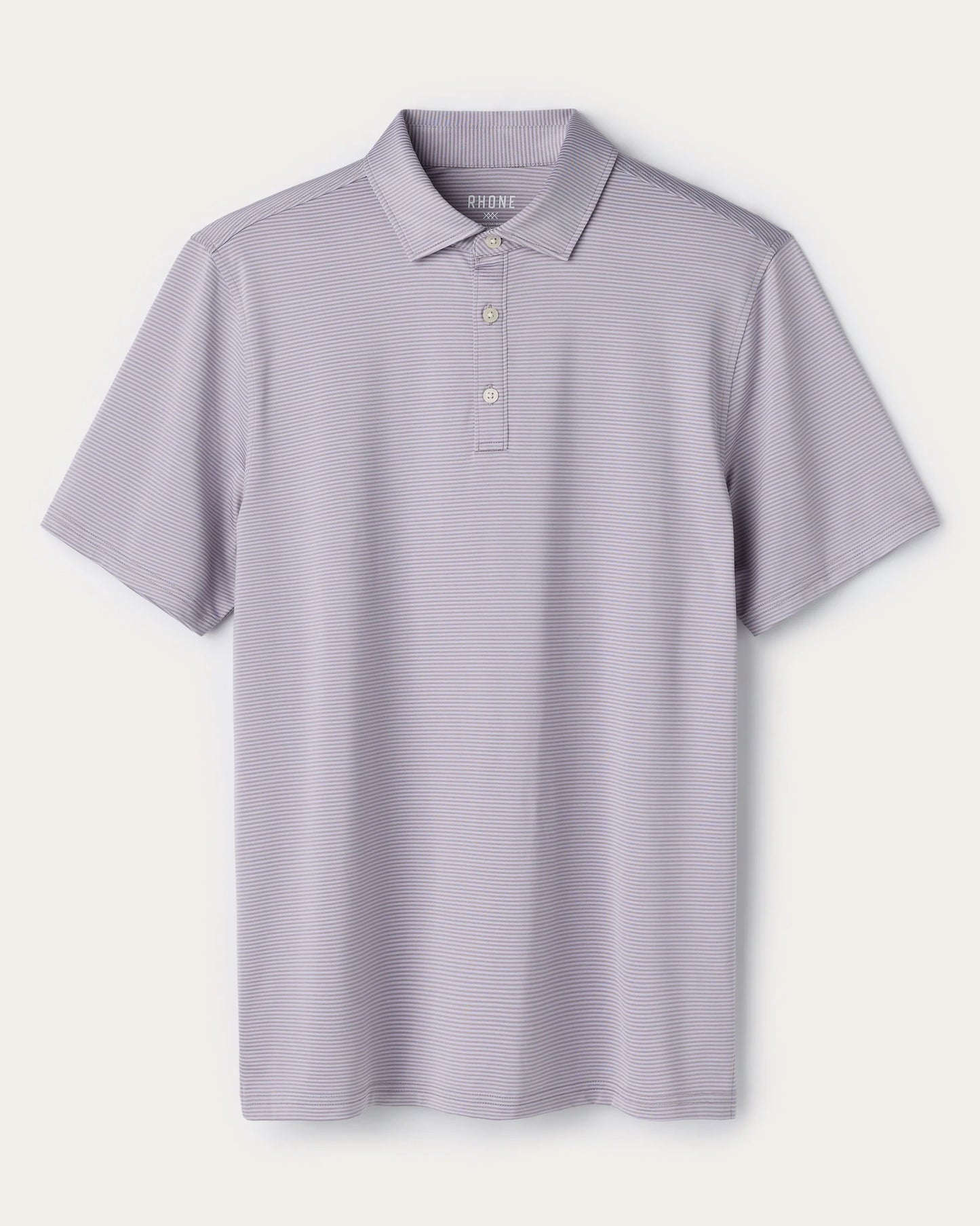Rhone - Drive Time Polo - Purple Smoke Stripe