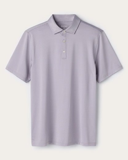 Rhone - Drive Time Polo - Purple Smoke Stripe