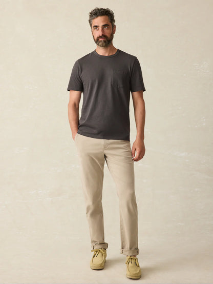 Faherty - Sunwashed Pocket Tee - Washed Black