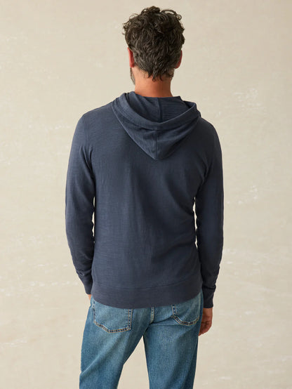 Faherty - Sunwashed Slub Hoodie - Blue Nights