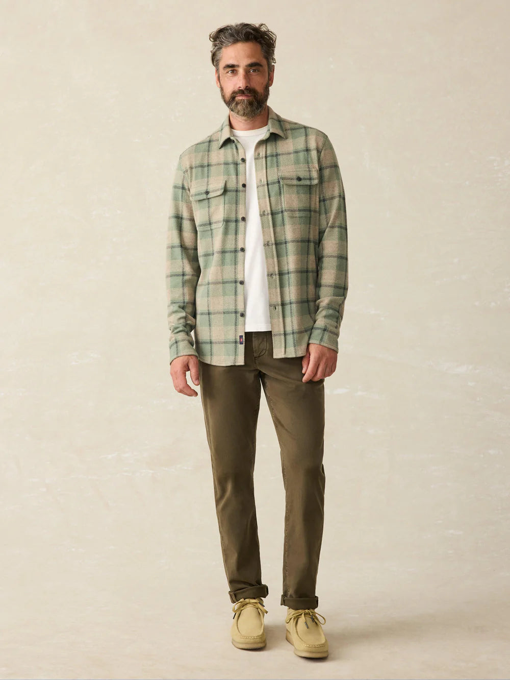 Faherty -  Legend Sweater Shirt - Forest Pine Plaid