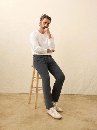 Faherty - Stretch Terry Corduroy 5 Pocket Pant - Steel River