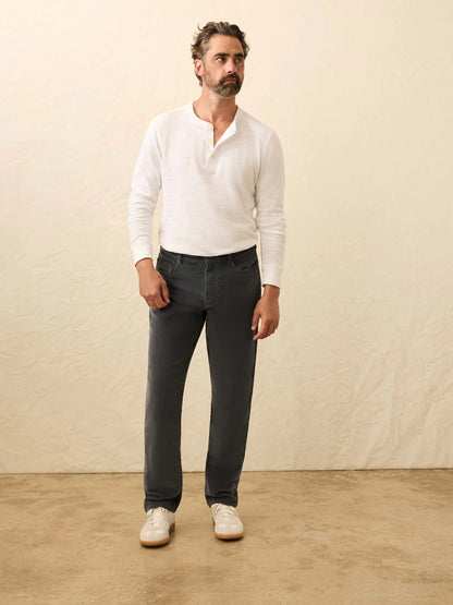 Faherty - Stretch Terry Corduroy 5 Pocket Pant - Steel River