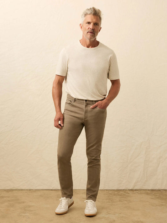 Faherty - Stretch Terry 5 Pocket Pant - Dark Rye