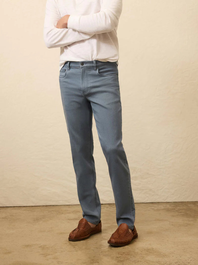 Faherty - Stretch Terry 5 Pocket Pant - Rocky Blue