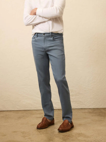 Faherty - Stretch Terry 5 Pocket Pant - Rocky Blue