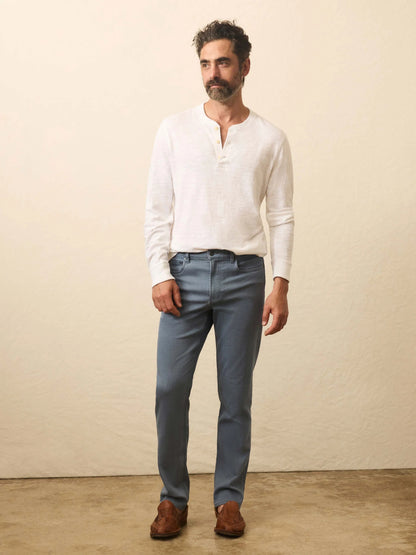 Faherty - Stretch Terry 5 Pocket Pant - Rocky Blue