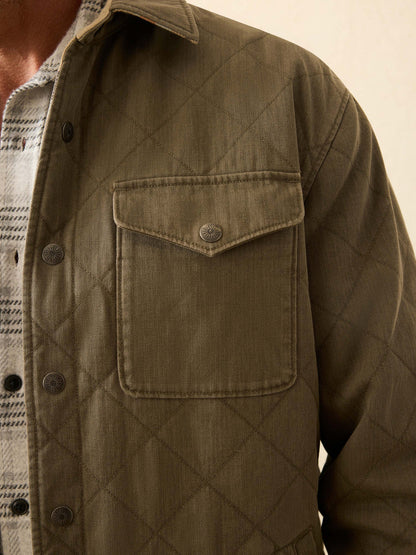 Faherty - Doug Good Feather Reversible Bondi Jacket - Prairie Olive