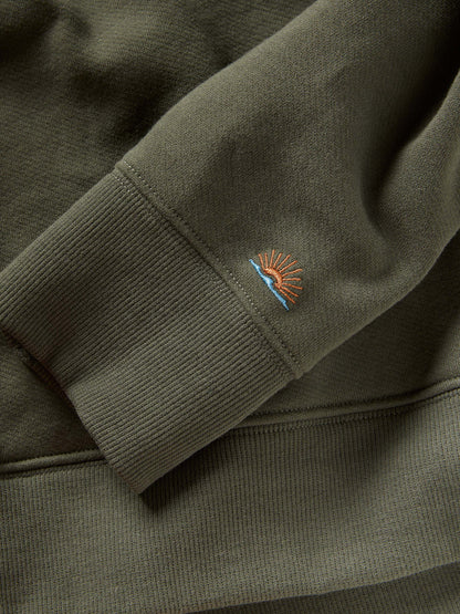 Faherty - High Standard Fleece Hoodie - Fall Evergreen