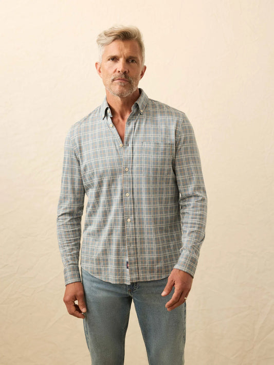 Faherty - Coastline Knit Shirt - Autumn Store Plaid