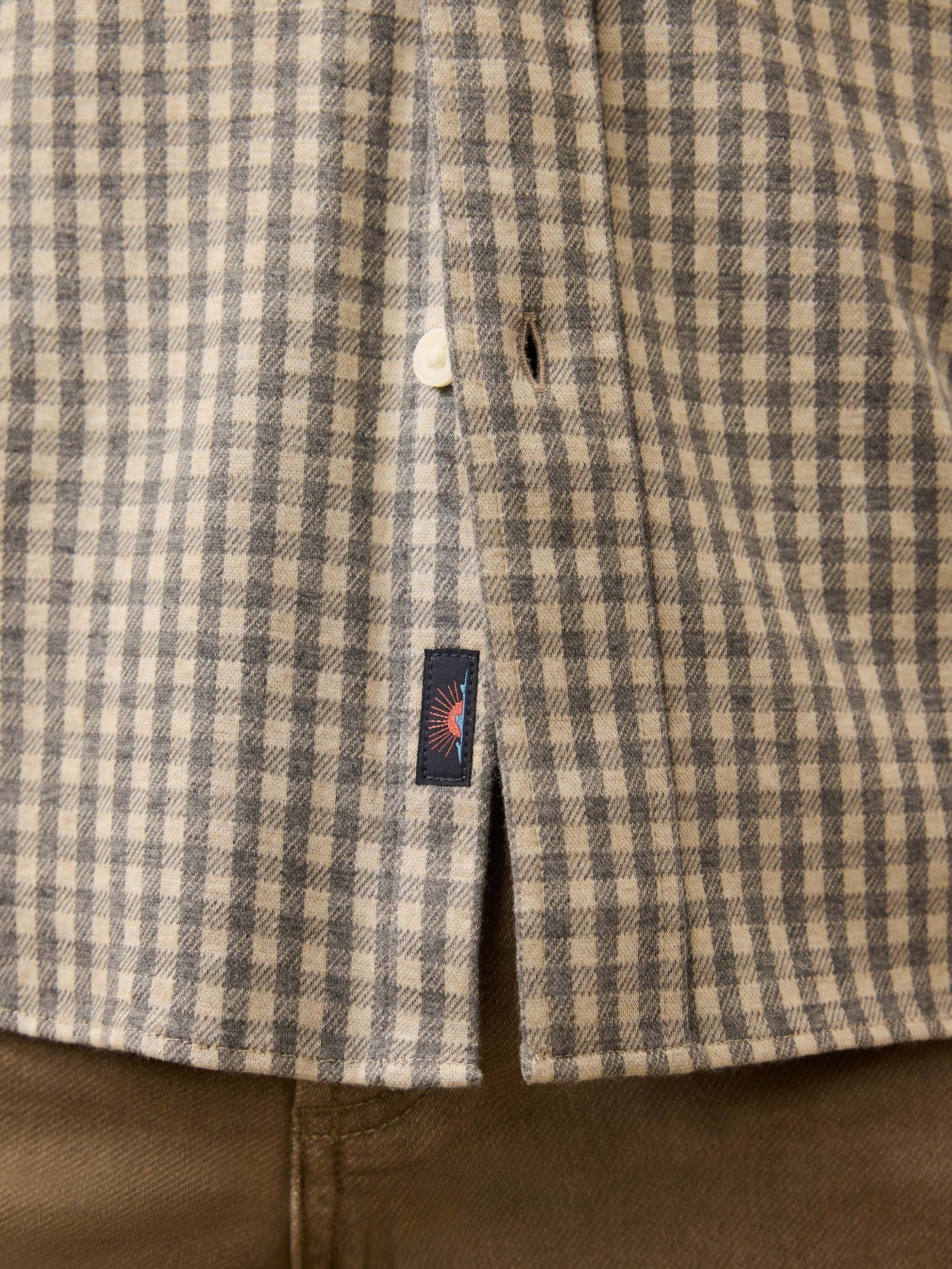 Faherty - Coastline Knit Shirt - Fox Grey Gingham
