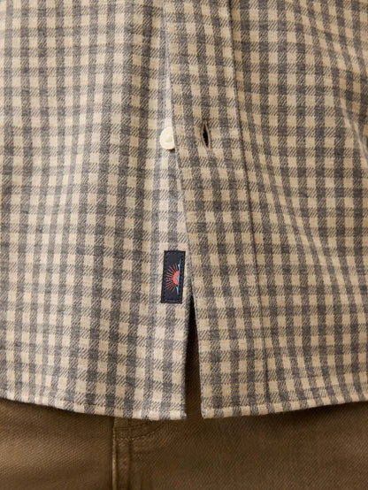 Faherty - Coastline Knit Shirt - Fox Grey Gingham