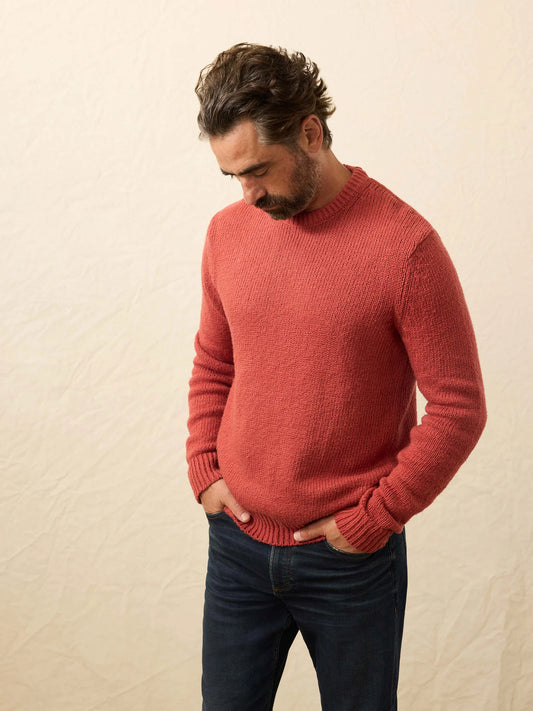 Faherty - Heirloom Crewneck Sweater - Eclipse Red
