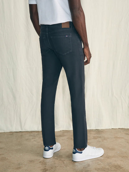Faherty - Stretch Terry 5-Pocket Pant - Onyx Black