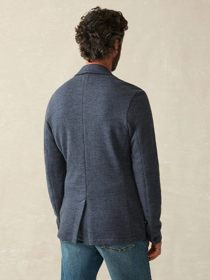 Faherty - Inlet Knit Blazer - Deep Navy Melange