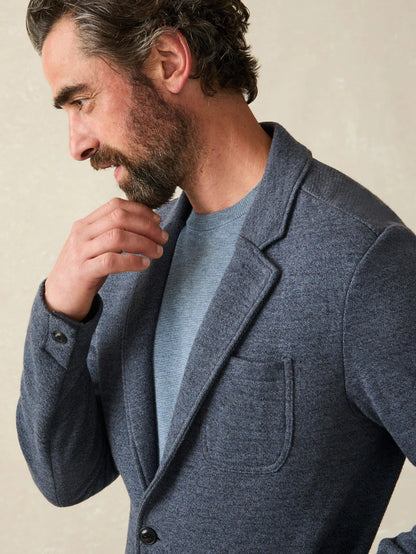 Faherty - Inlet Knit Blazer - Deep Navy Melange