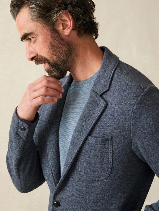 Faherty - Inlet Knit Blazer - Deep Navy Melange