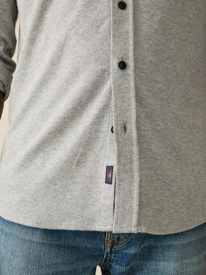 Faherty -  Legend Sweater Shirt - Fossil Grey Twill