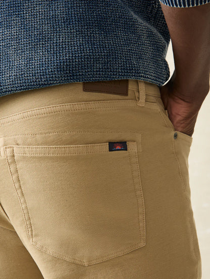 Faherty - Stretch Terry 5-Pocket Pant - Desert Khaki