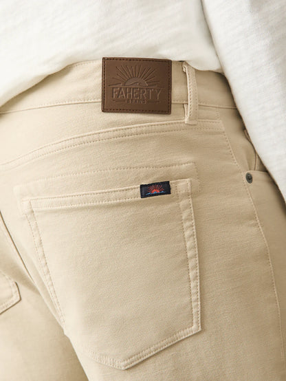 Faherty - Stretch Terry 5-Pocket Pant - Stone