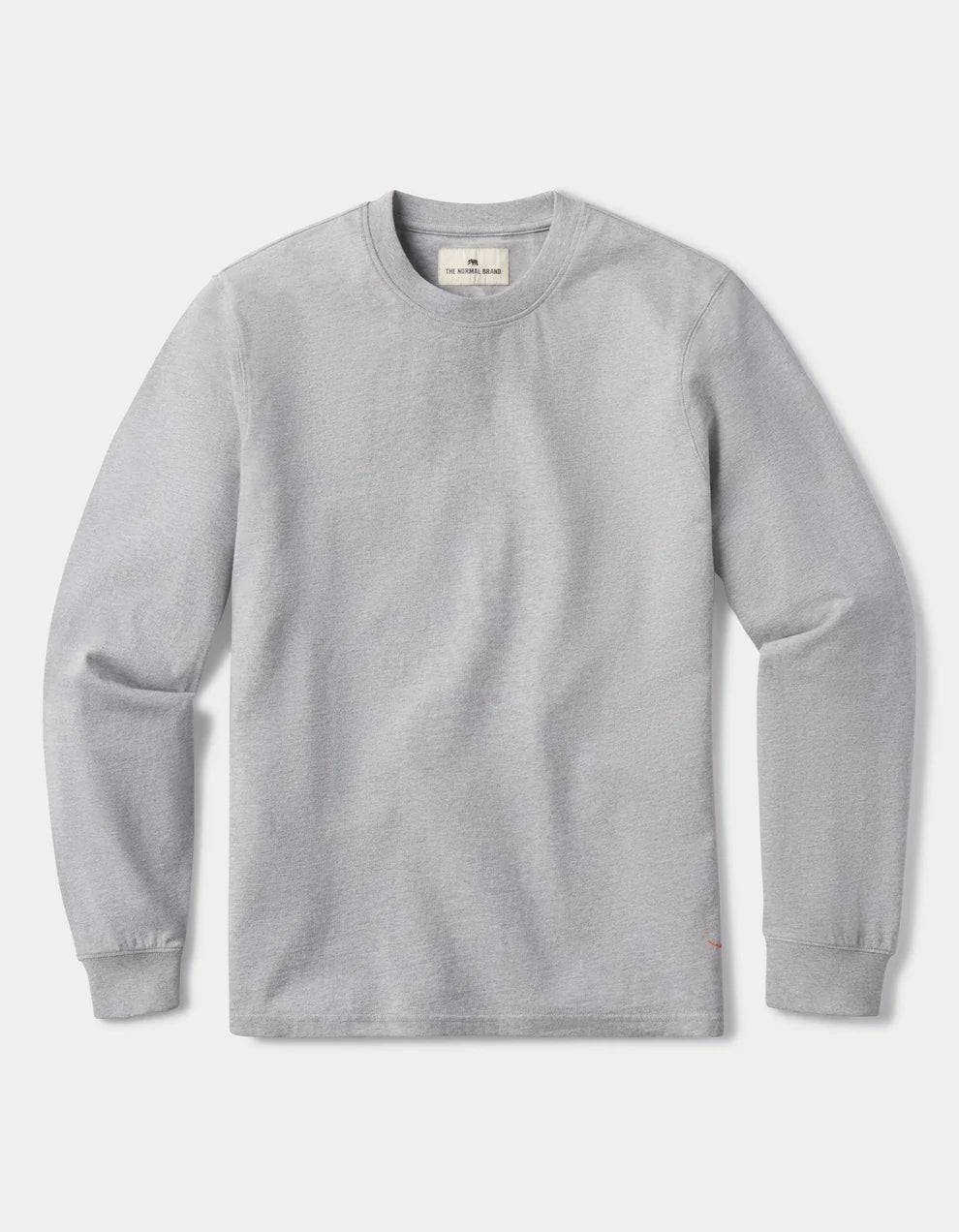 The Normal Brand - Lennox Jersey Long Sleeve Tee - Heather Grey