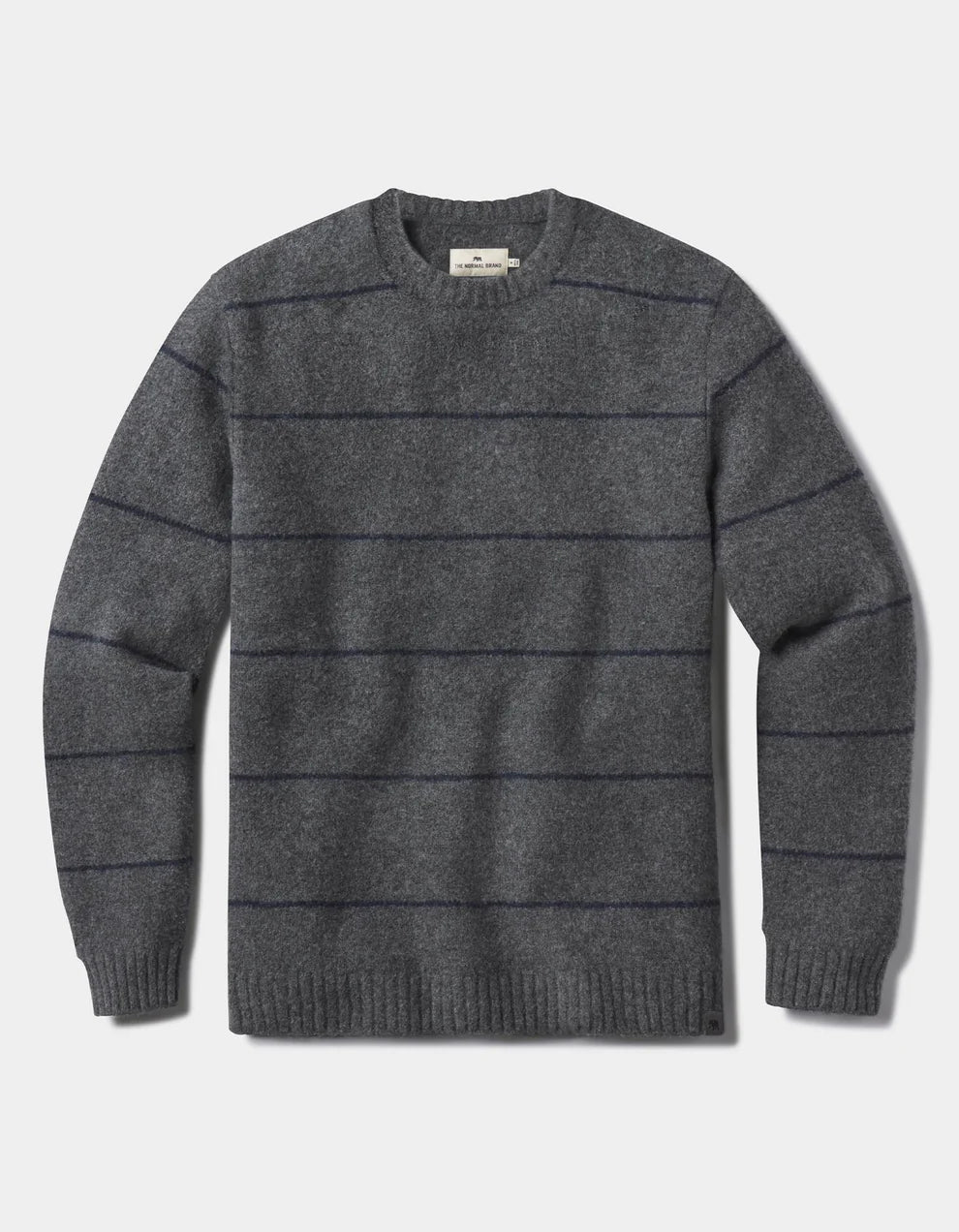 The Normal Brand - Homebound Crewneck Sweater - Grey Stripe