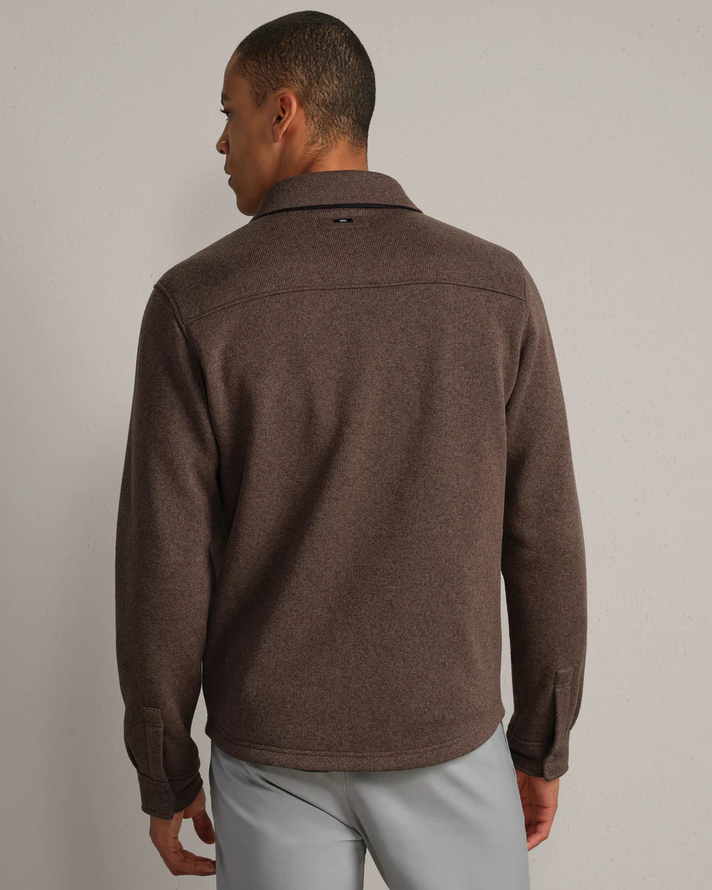 Rhone - Fleece Shacket - Cafe Noir
