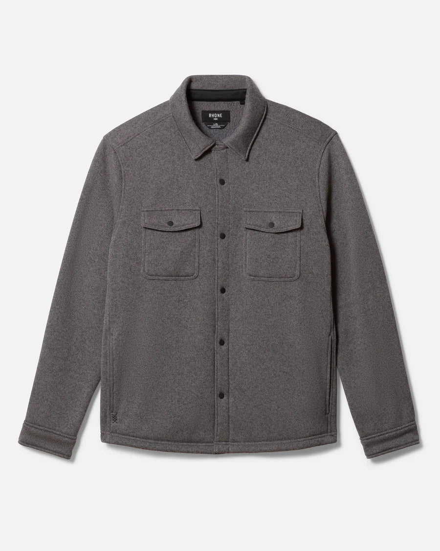 Rhone - Fleece Shacket - Dark Gray Heather