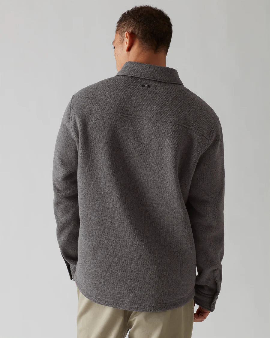 Rhone - Fleece Shacket - Dark Gray Heather