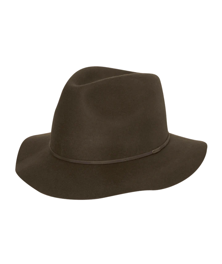 Kooringal - Felt Mid Brim Fedora Hat - Brown