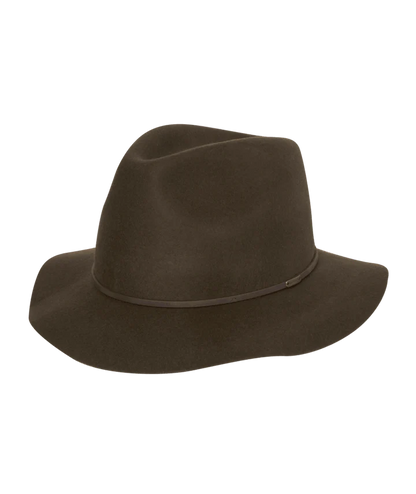 Kooringal - Felt Mid Brim Fedora Hat - Brown