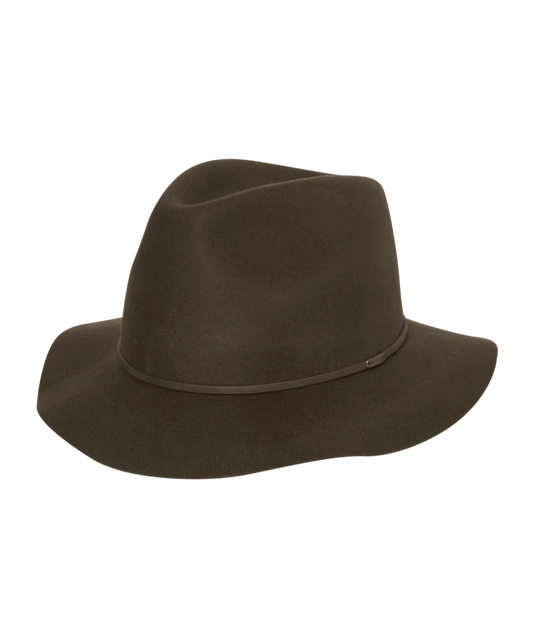 Kooringal - Felt Mid Brim Fedora Hat - Brown