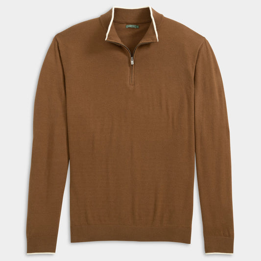 Genteal - Mattson Quarter Zip - Mahogany