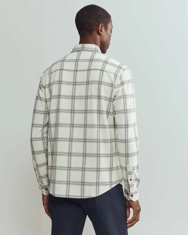 Rhone - Hardy Flannel Shirt - Sandstone Windowpane