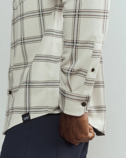 Rhone - Hardy Flannel Shirt - Sandstone Windowpane