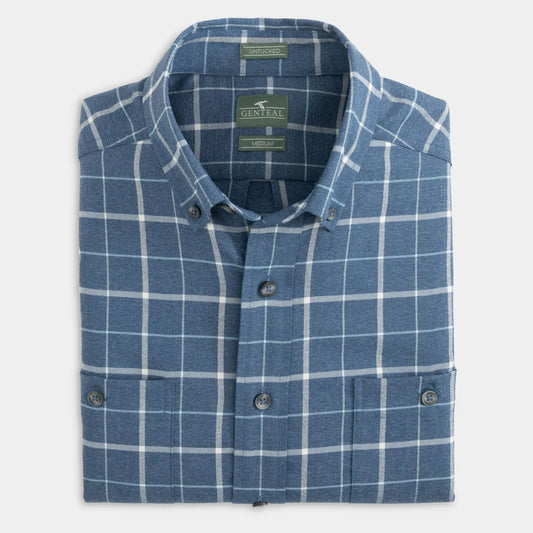 Genteal - Sawyer Untucked Performance Flannel - Quarry