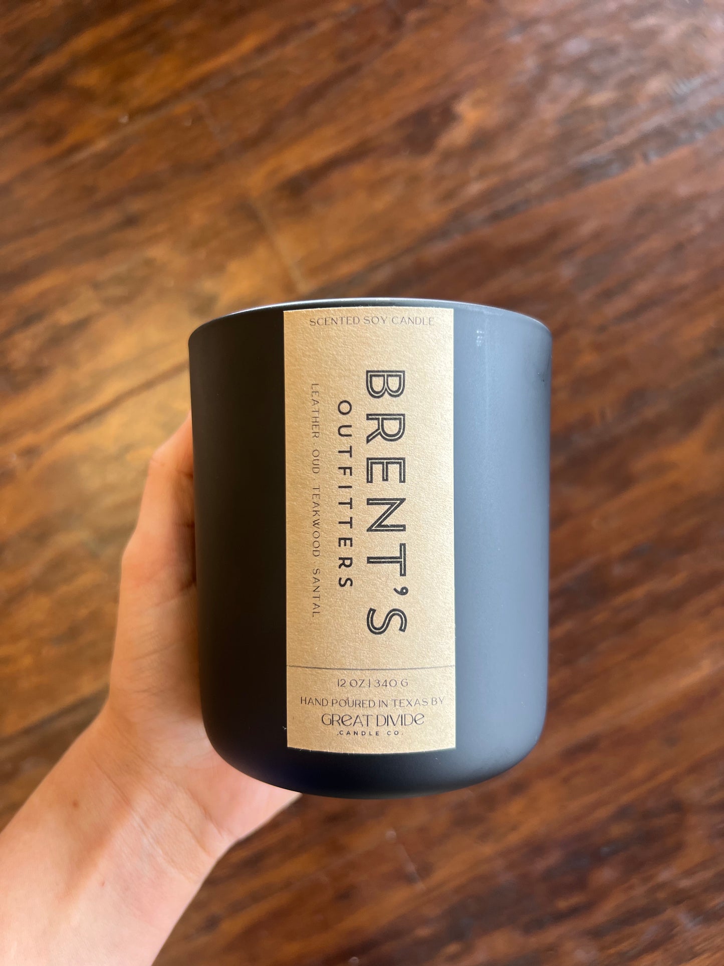 Brent's X Great Divide Signature Scent Wood Wick Candle