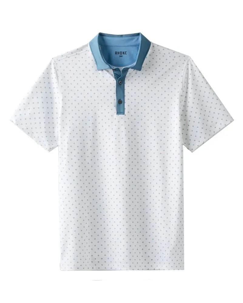 Rhone - Golf Sport Polo - Blue Stone Foulard