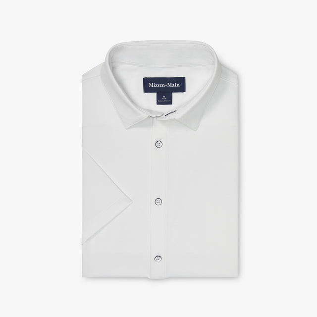 Mizzen + Main - Halyard SS Dress Shirt - White
