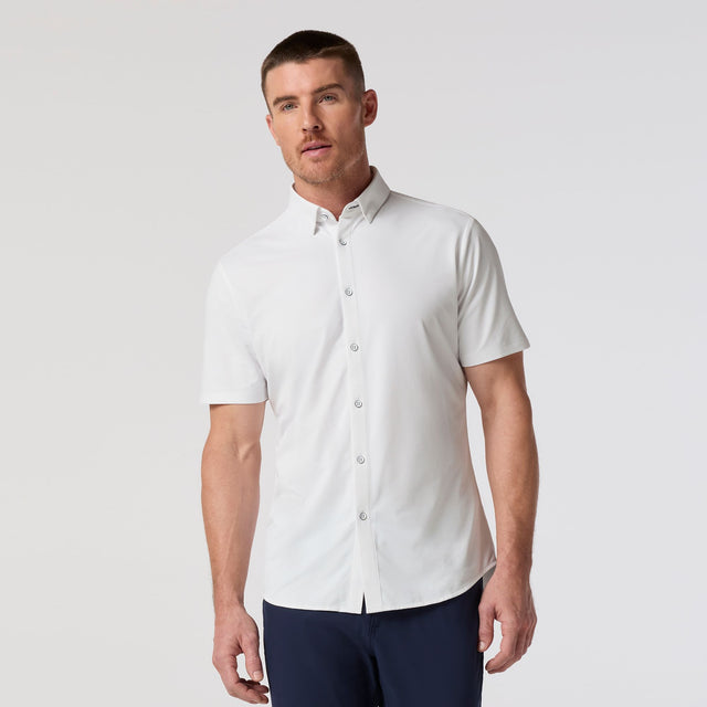Mizzen + Main - Halyard SS Dress Shirt - White