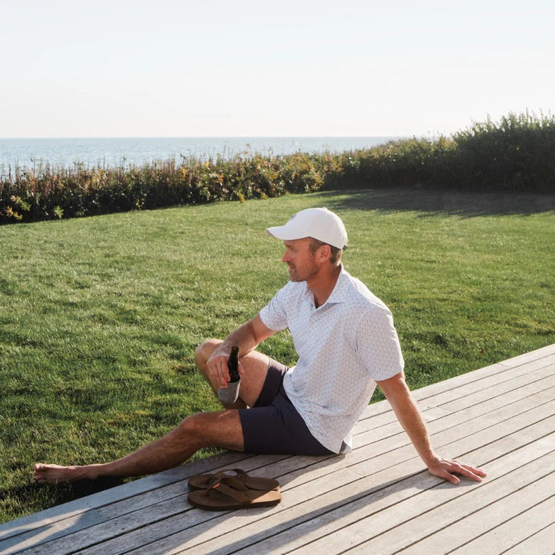 Genteal - Printed Performance Polo - Open Water Fin Frenzy