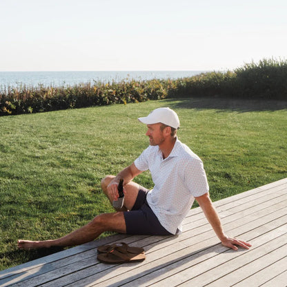 Genteal - Printed Performance Polo - Open Water Fin Frenzy