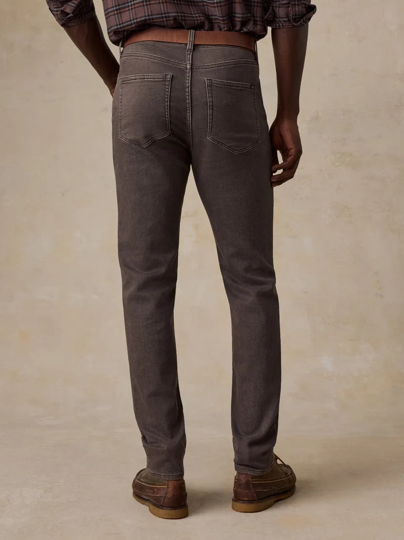 Faherty - Stretch Terry 5-Pocket Pant - Coast Brown