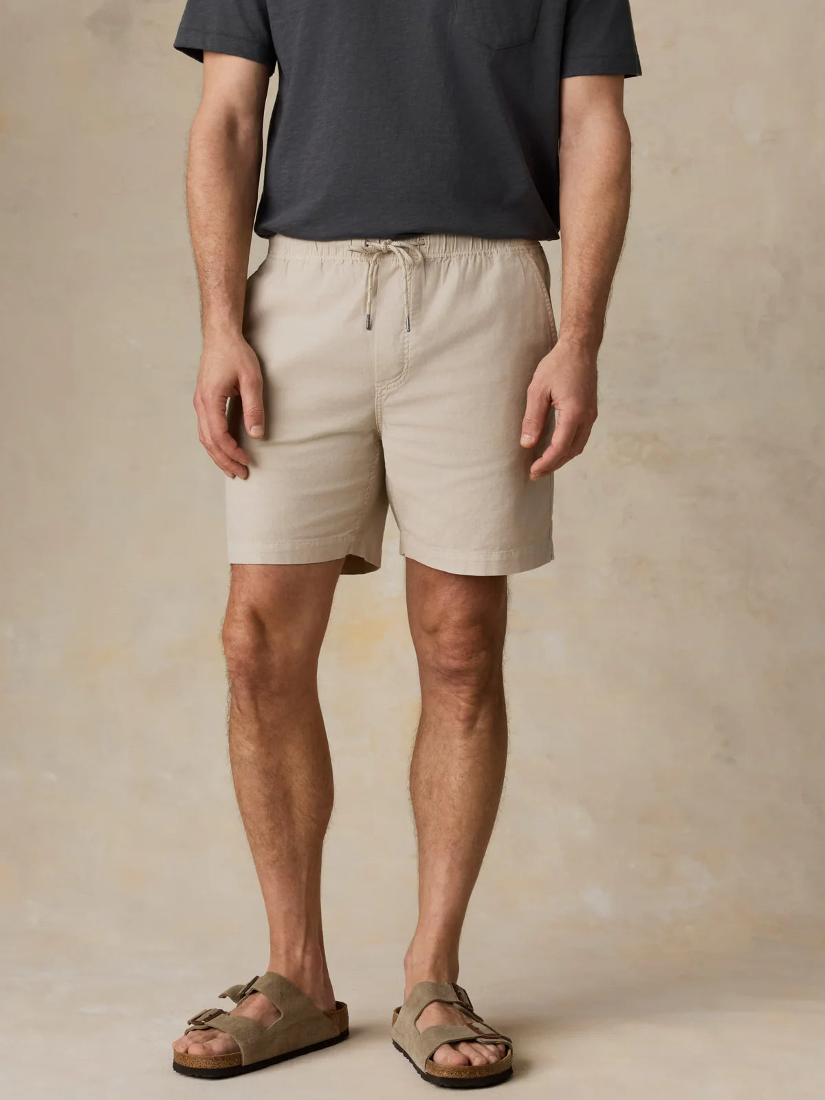 Faherty - Essential Drawstring Short - Stone
