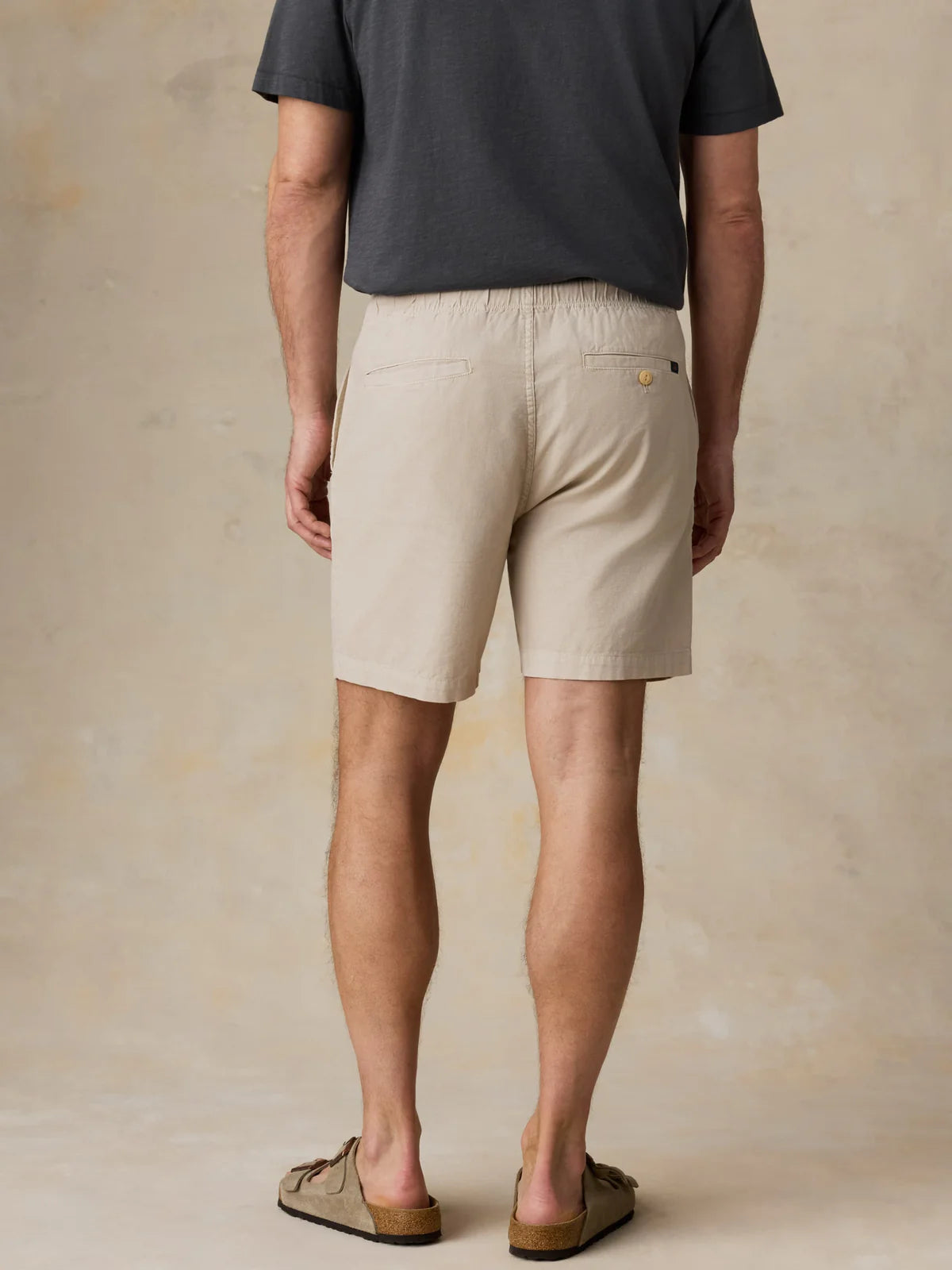 Faherty - Essential Drawstring Short - Stone