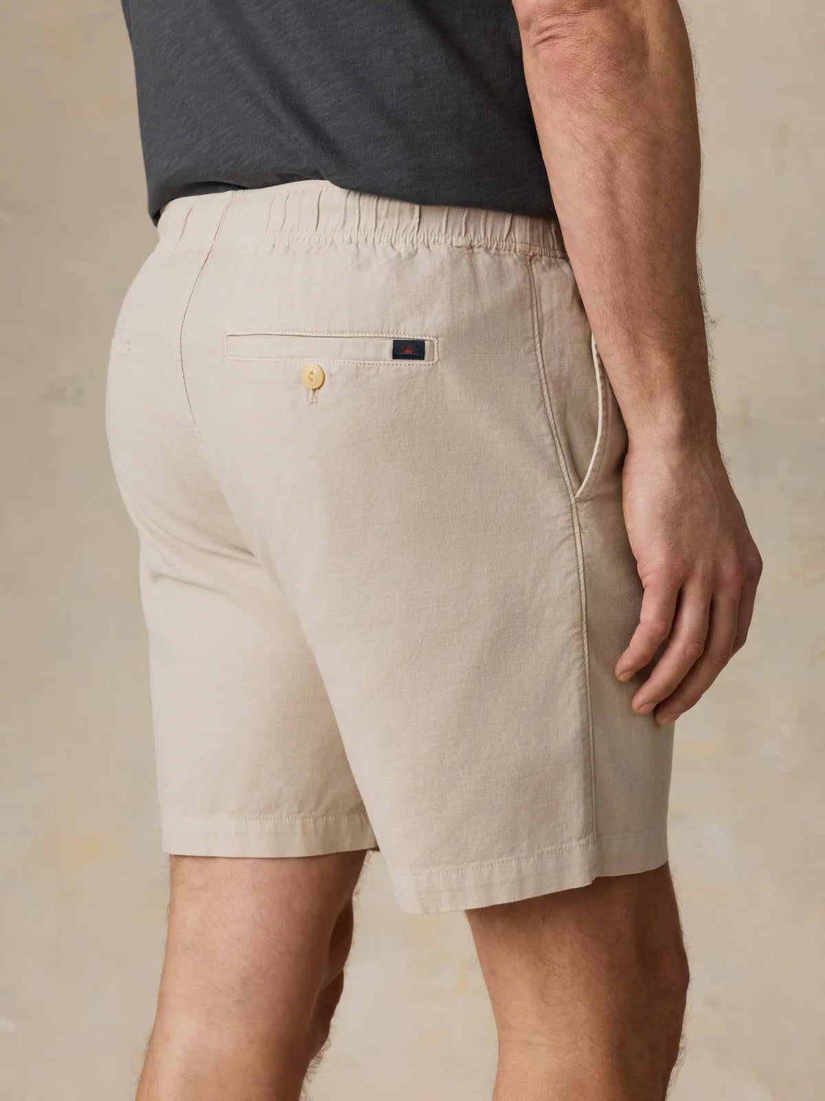 Faherty - Essential Drawstring Short - Stone