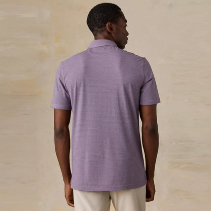 Faherty - Ss Movement Polo - Rose Peak Stripe