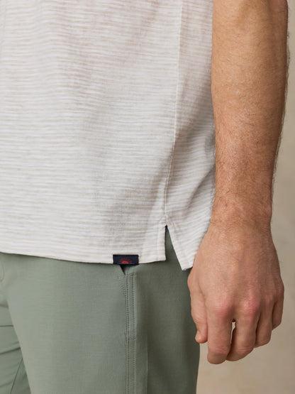 Faherty - Ss Breeze Polo - Desert Wake Stripe